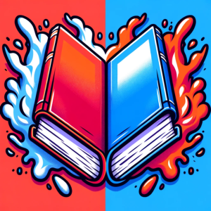 BOOK versus BOOK - GPTs Book discussions & debates: "BOOK vs BOOK" game.