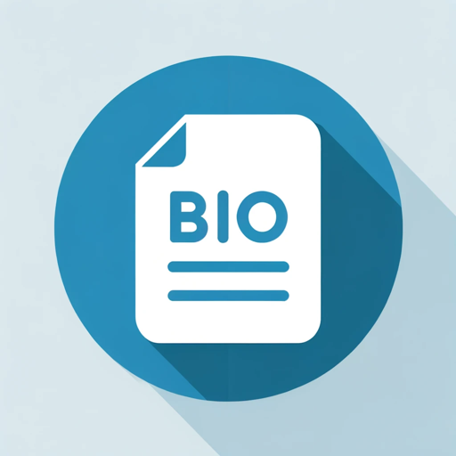 Bio Builder - GPTs Bio Builder – Tailored, encouraging advice to help craft standout professional bios.
