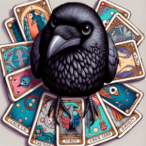 Tarot Guide - GPTs : Tarot interpretations by expert with pet raven. (Entertainment.)